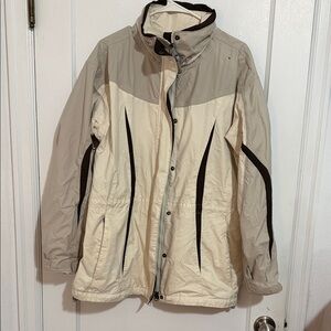 Columbia Cream and Gray Women's Jacket